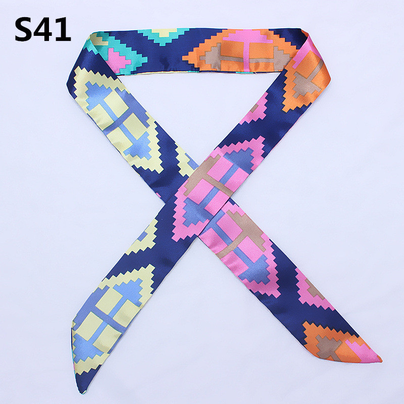47 色ブランドバンダナ小さなシルクバッグスカーフ女性ヘッド - Face Scarf Mask のレビューと価格