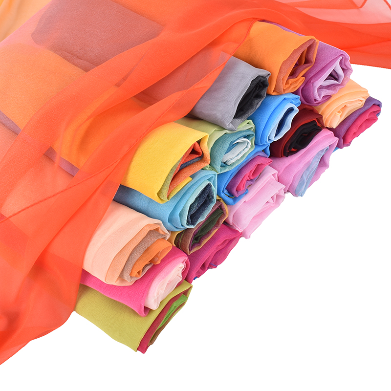 長いグラデーションシルクスカーフ、新しい3色、75x180c - Face Scarf Mask のレビューと価格