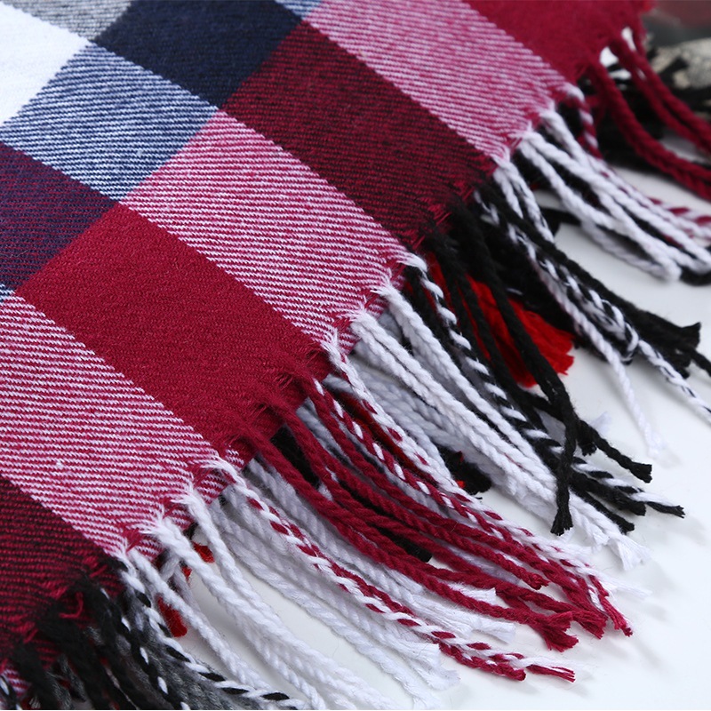 男性と女性のためのストライプのスカーフ,ショール,カジュアル - Muffler Men Wool のレビューと価格